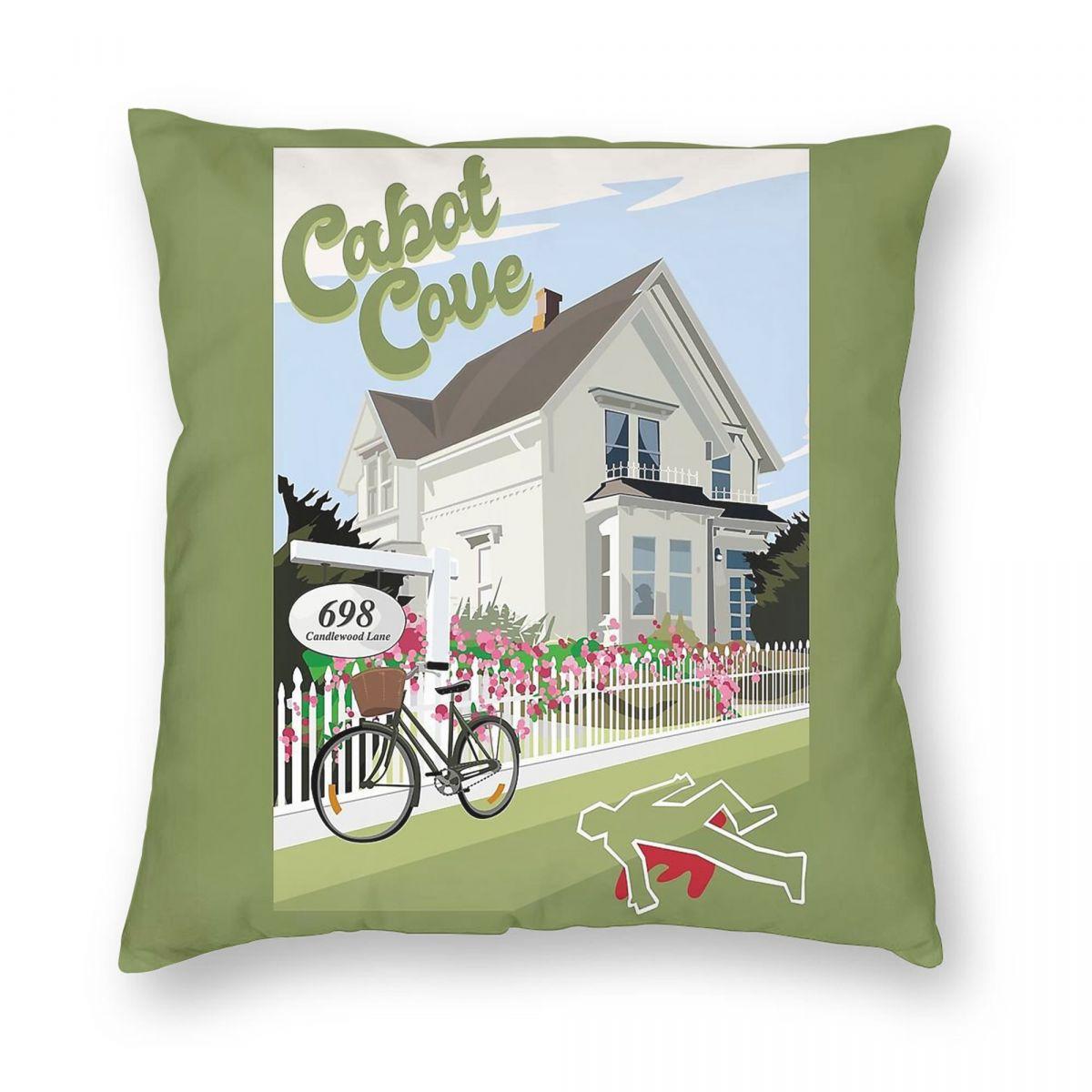 Cabot Cove Murder She Wrote Square Pillowcase Polyester Linen Velvet Printed Zip Decor Pillow Case Sofa Cushion Cover 30x30cm