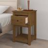 Table de chevet - Maison Exclusive - Marron miel - Bois de pin massif - 40 x 35 x 61,5 cm