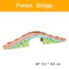 Pont de Piste de Train en Bois & Pièces de Course Accessoires de Chemin de Fer Jouets Éducatifs de Construction pour Enfants