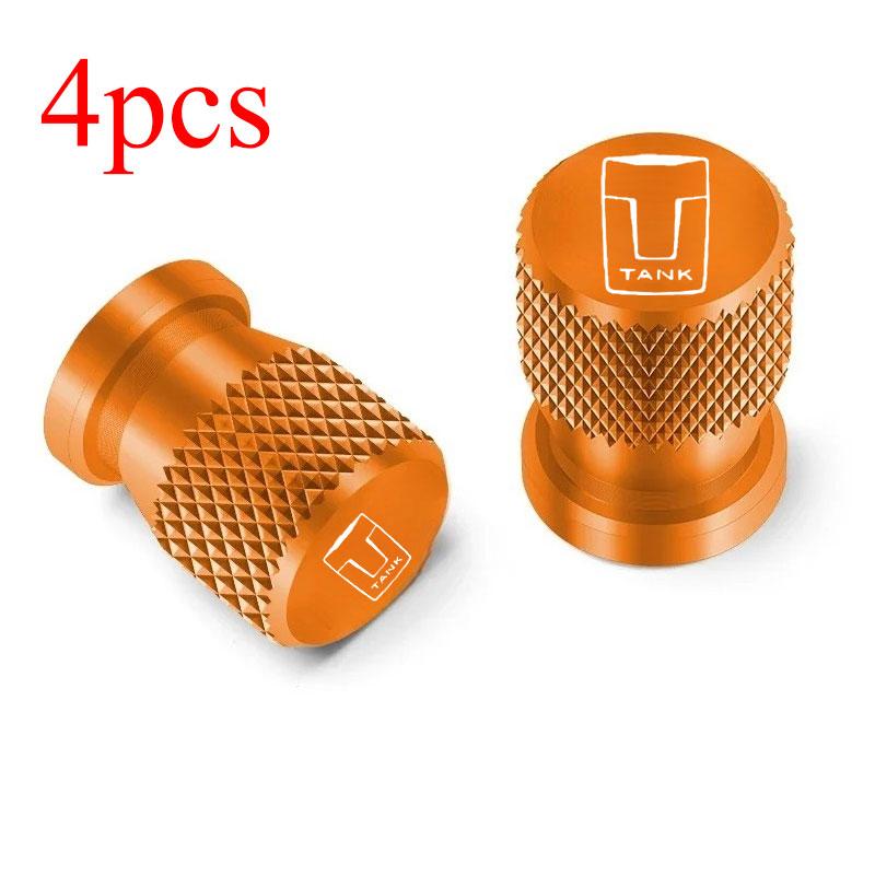 

For Great Wall GWM WEY TANK 300 500 4pcs Car Accessories Aluminum Car Wheel Tire Valve Cap Covers Tank300 Tank500 400 700 2026
