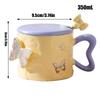 Butterfly Cups For Women 350ml Ceramic Pretty Coffee Cups Decorative Drinkware Tableware With Handle Lid Beautiful Design For