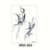 WSC Waterproof Non-Reflective Flower & Butterfly Tattoo Sticker