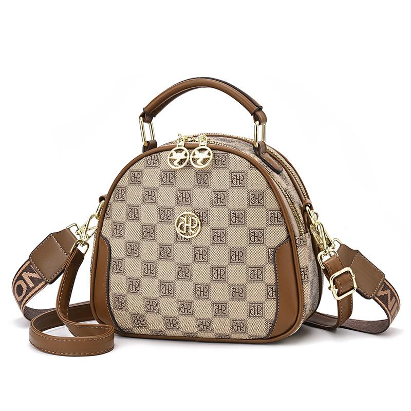 Nová dámská malá kulatá taška, Módní kabelka přes rameno Crossbody