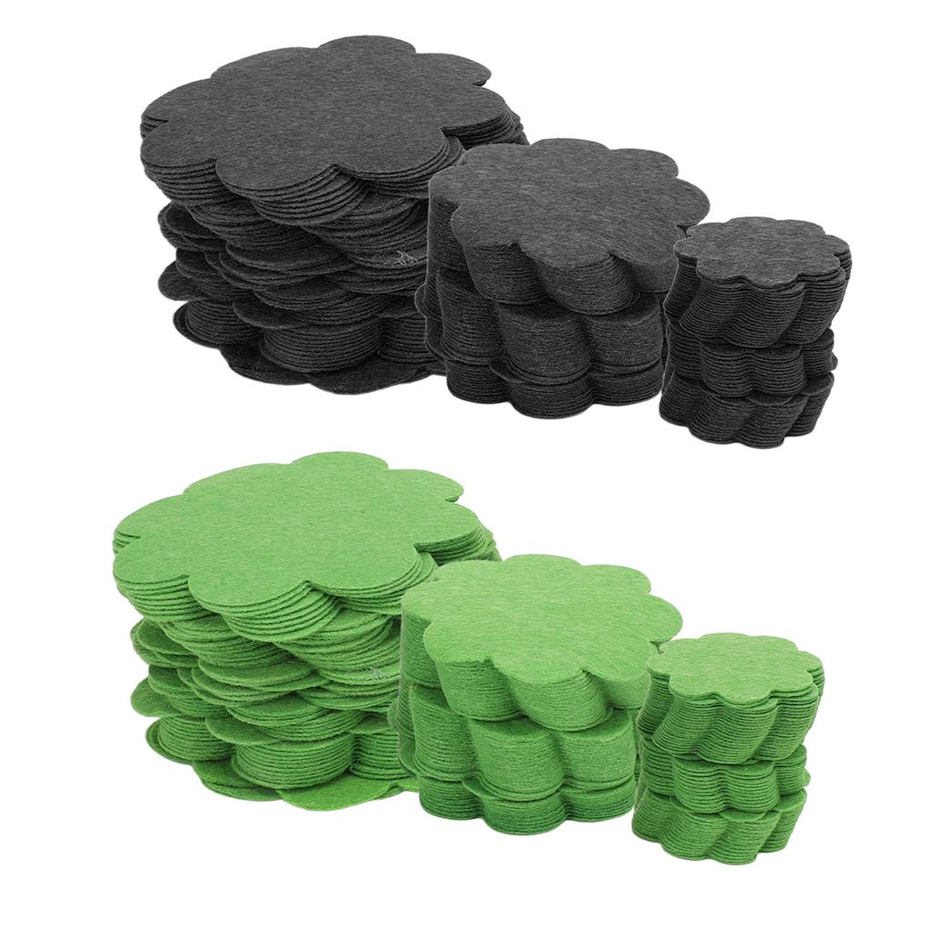 150PCS Plant Pot Hole Pads Flower Shape Bonsai Pot Bottom Drainage Gasket Breathable Water Permeable