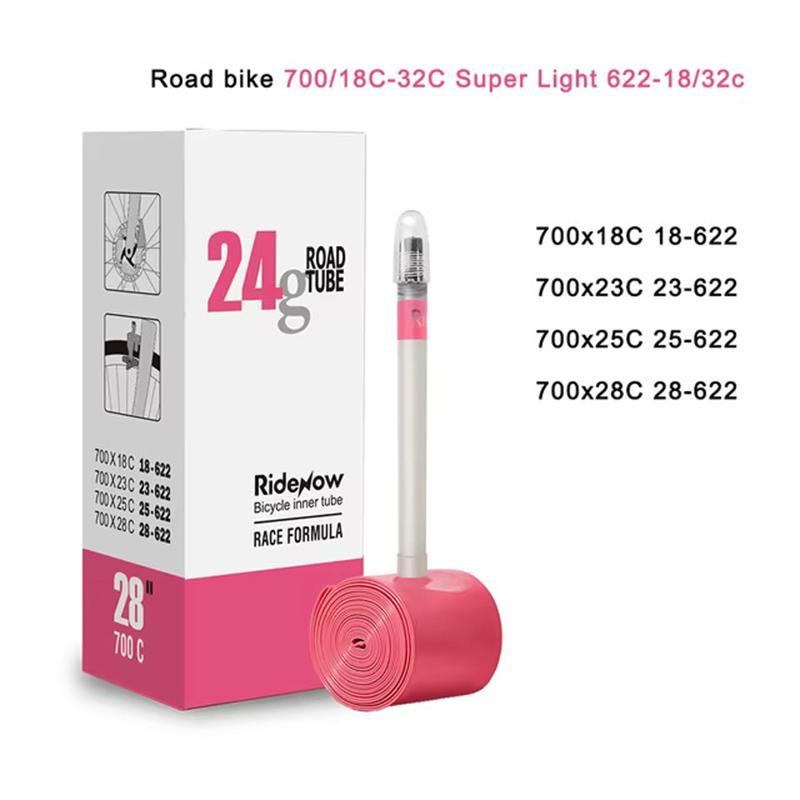 Ridenow TPU Inner Tube 24g 36g 45g 48g 56g Road Bike Gravel MTB Bicycle Inner Tire 45/65/85mm 700c Super Light Inner Tube Tyre Presta Valve