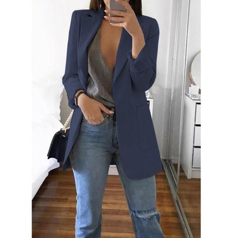 Blazers Coats for Women Elegant Casual Clothing Autumn Winter Shoulder Pads Business Suit Vintage Ladies Jackets Fashion