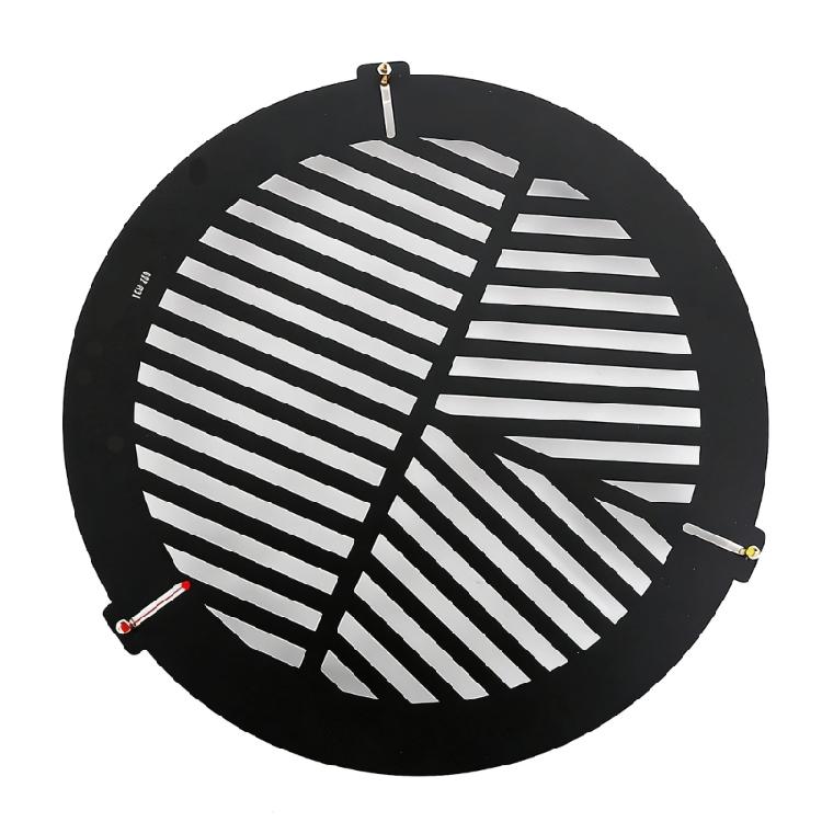Leghe di Alluminio Maschera di Bahtinov Messa a Fuoco Piastra a Spina di Pesce 60/80/100/140/200/270mm Accessori Astronomici Piastra Metallica a Spina di Pesce