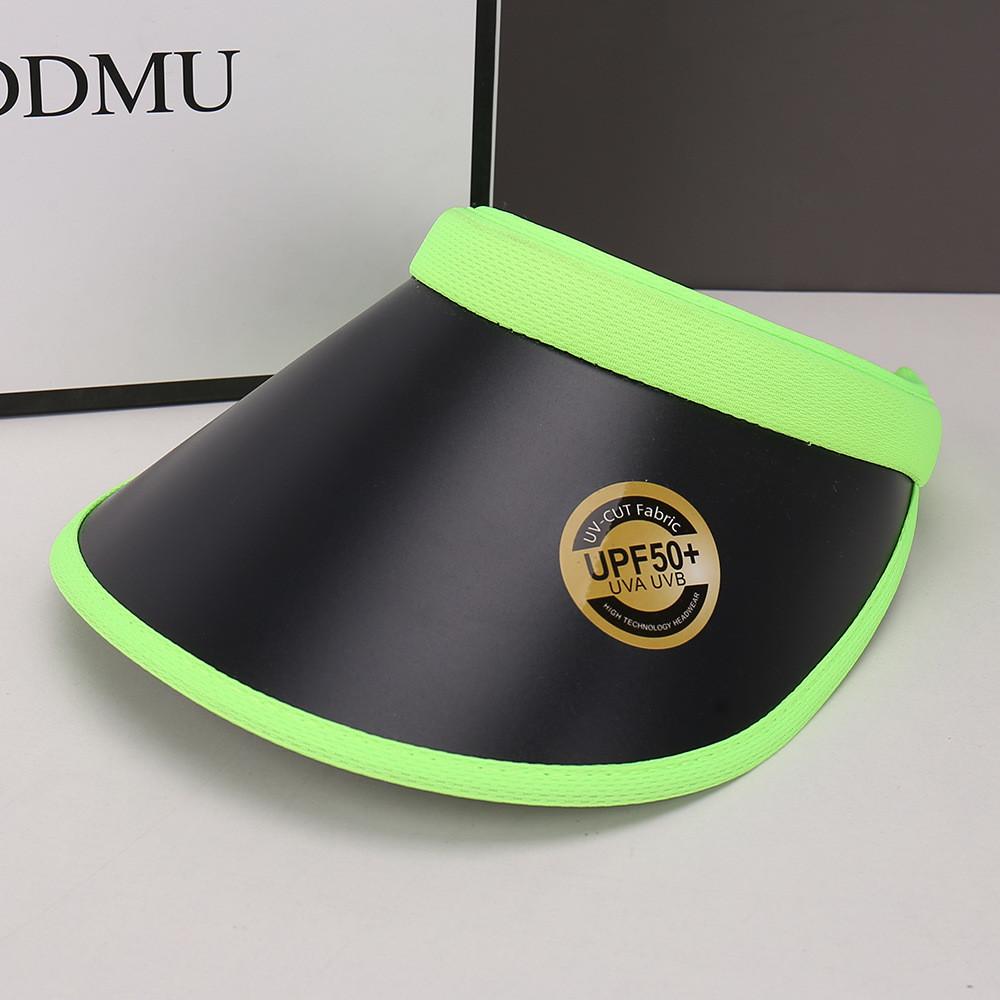 Summer Womens Black Vinyl Open Top Hat With Wide Brim For Sun Protection Sunhat For Outdoors