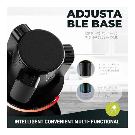Car drink holder with tray, cup holder, drink and food storage, stable, easy to install, easy to use, multi-functional, non-slip, convenient storage,