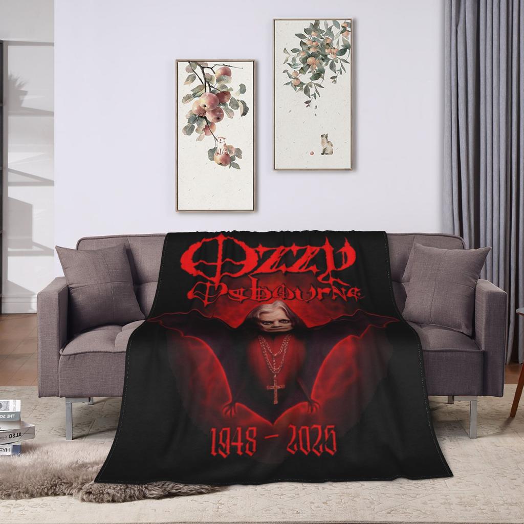 Ozzy Osbourne Rock Band Deka Fleece Jaro Podzim Multifunkční Měkké Přehozy pro Lůžkoviny Cestovní Lůžkoviny Přehozy