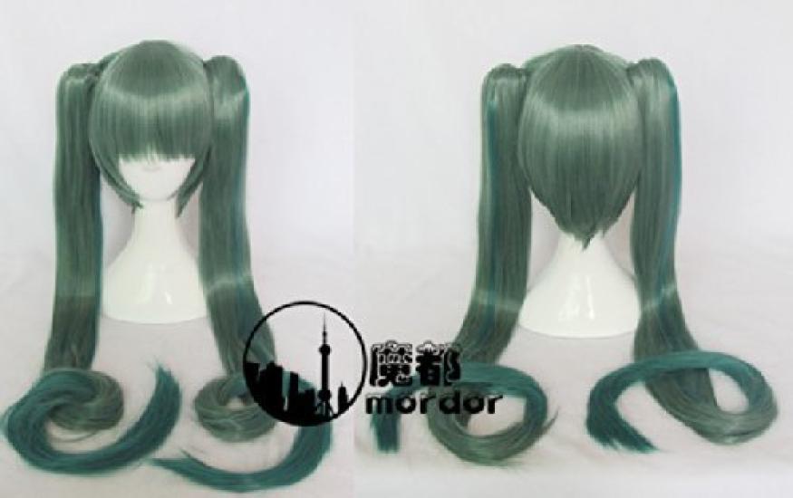 Cosplay Long Twin Hatsune Miku Senbonzakura Twin with Wig Net Wig, Hair, Style, Style, Heat-Resistant Tail, Lolita-wig,