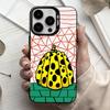 F-Funny Pumpkin Y-Yayoi K-K-Kusama  Phone Case For iPhone17,16,15,14,13,12,11 Plus,Pro Max Black Candy Silver Phone Case