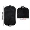 1pc Foldable Black Suit Garment Bag Dust Cover Clothes Travel Storage Organizer Perfect for Your Fashionable Adventures