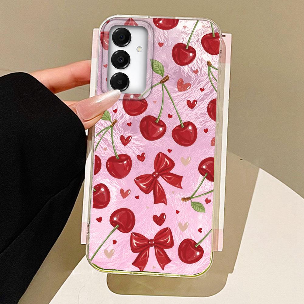 Wassermelone Kirsche Früchte Handyhülle für Samsung Galaxy A55 A56 A36 A26 A16 A53 A06 A14 A24 A34 A54 A15 A25 A35 A13 A32 A22 Cover