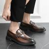 Men's Shoes Slip On Business Dress Office Shoes Crocodile Leather Shoes Outdoor Mens Buckle Casual Wedding Party Shoes Men Flats