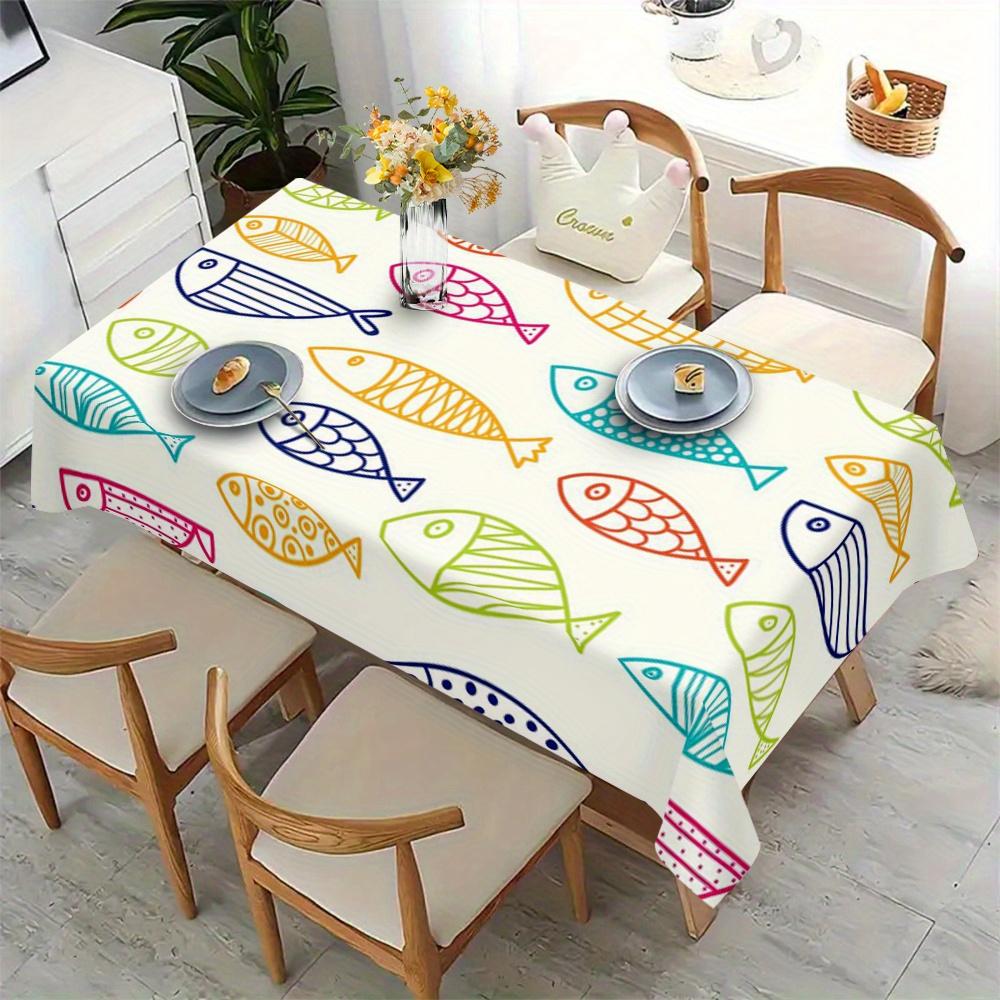 Drapeaux de table, Nappes, Motifs de mode. Convient pour les réunions de famille, les dîners, les cafés, les fêtes de Noël et les goûters cosy. 100x160cm