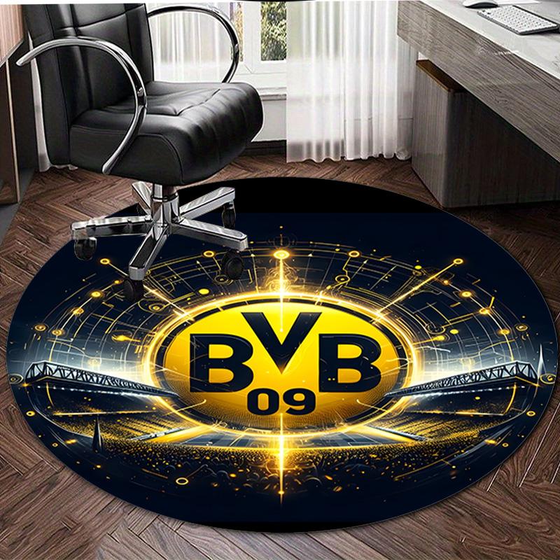1pc B-BVB09 Print Round Carpet Chair Round Carpet Suitable for Bedroom Living Room Home Decorative Carpet