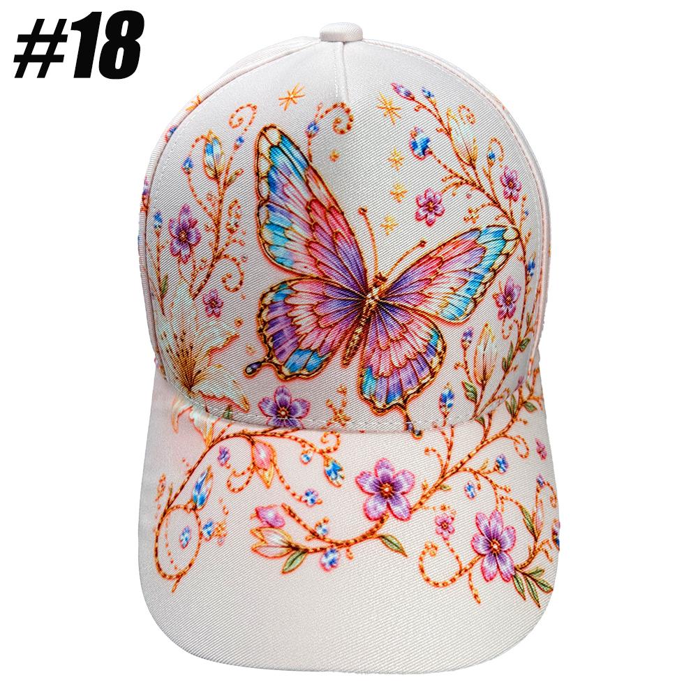 1PCS  Garden Morning Baseball Cap, Adjustable Hat, Hummingbird Flowers Theme Hat Lightweight and Breathable