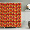 Vibrant Retro Circles Shower Curtain Bold Bath Decor For Your Home