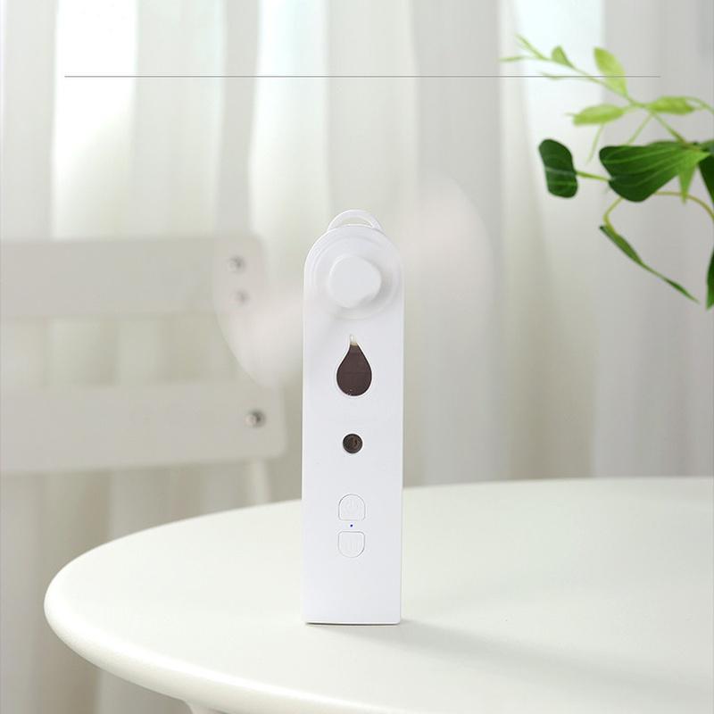 Portable 2 In 1 Mini Fan Humidifier USB Rechargeable Handheld Fan Water Spray Mist Fan Face Steamer Air Conditioner for Outdoor