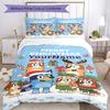 Bluey 5 Customize your name Bedding Set Breathable Duvet Cover with Pillowcases Home Decoration Birthday Gift