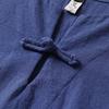 Summer Men Linen T-shirt Fashion Casual Solid Color Male Plus Size 9XL Traditional Style