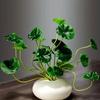 18 Heads Faux Lotus Leaf Plant Real Touch Fake Plants Artificial Lotus Leaf  Wedding Party
