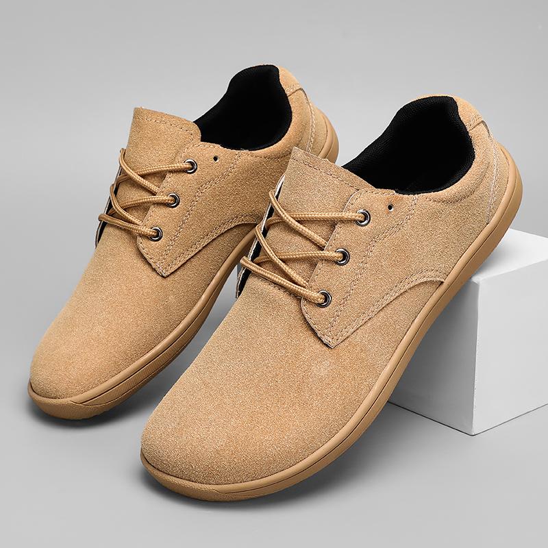 Fashion Non-slip Footwear Men Vulcanized Shoes Leather Men Outdoor Sneakers Luxury Brand Trend Casual Shoe Breathable Leisure Male Flats