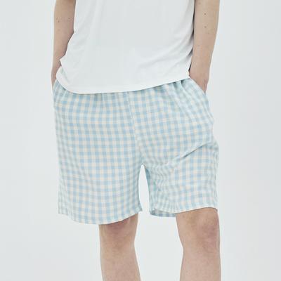 [TERAWOOD HOMEWEAR] Partner Karomuster Capri Pyjamahose [Versand aus Korea] 100% Original
