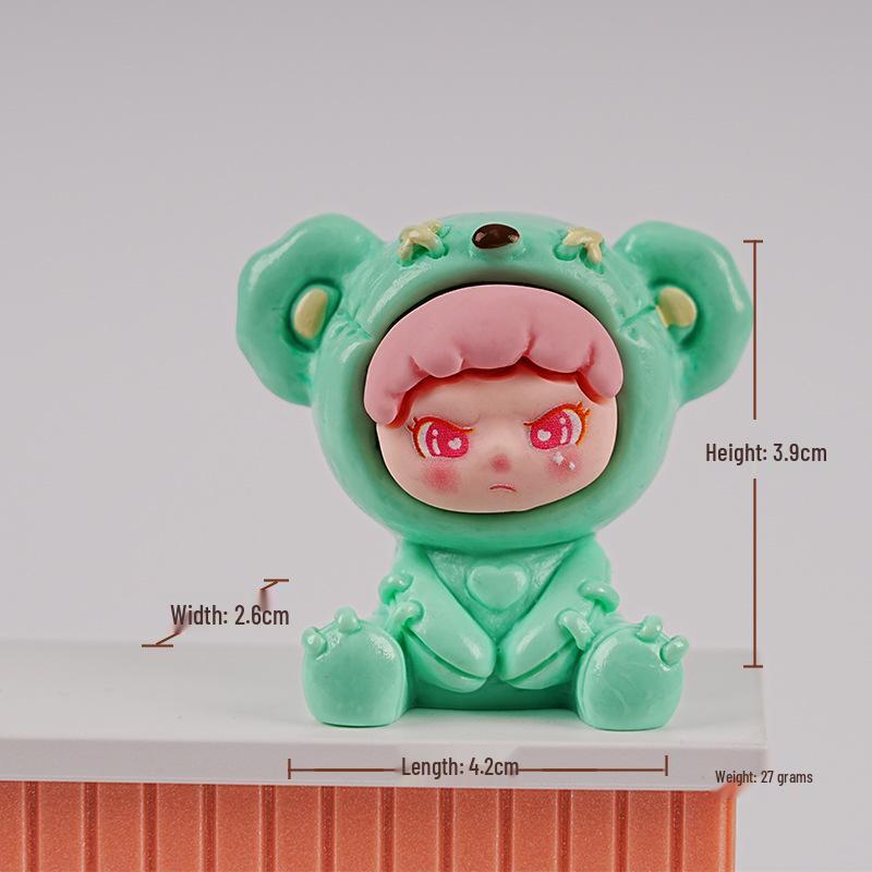 

Трендовый кулон-брелок в виде медведя из искусственной кожи в слепой коробке - Милая фигурка-кукла для DIY-декора