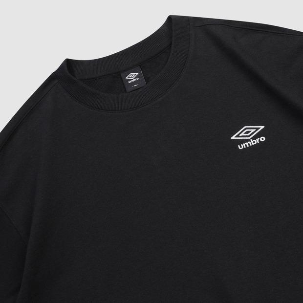 UMBRO Essentials Sweatshirt mit kleinem Logo Schwarz (Uq323Cfs93) (B-Typ)