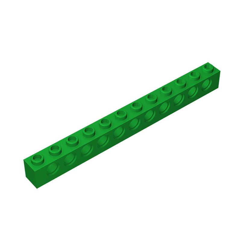 10pcs 3895 MOC high-tech Parts 1x12 Brick 11 Holes MOC Technical Building Block Suitable For All Brands Small Particles Toy