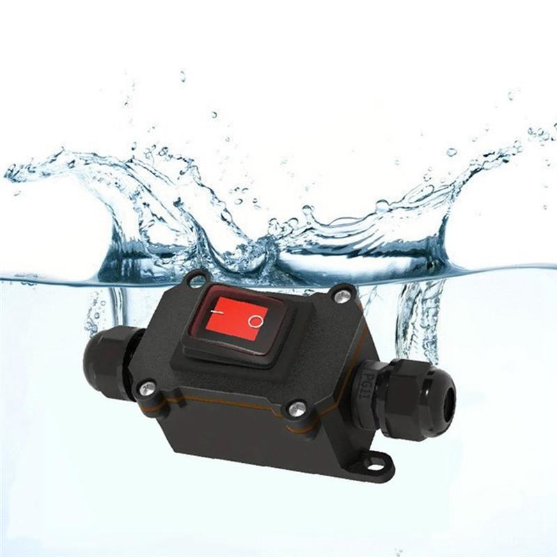 

5PCS Waterproof Switch Ship Type Switch 12V/24V 30A Rain Proof Outside The Electrical Room Ampere Box Second Gear-B61B