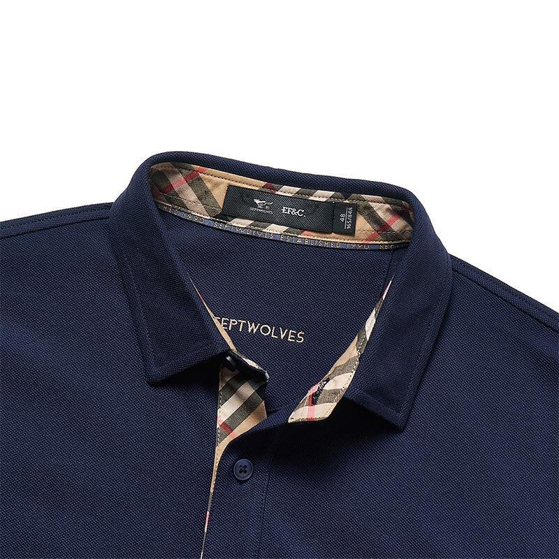 Seven Wolves Men's Autumn 5A Anti-bacterial Long Sleeve Polo T-Shirt