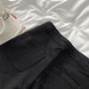 High-waisted Black Denim Short Pants for Women Simple and Versatile Tight and Hip-covered Pants
