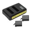 Camera Battery Charger Dual Slot LCD Display Safe USB Battery Charging Station for Hero 4