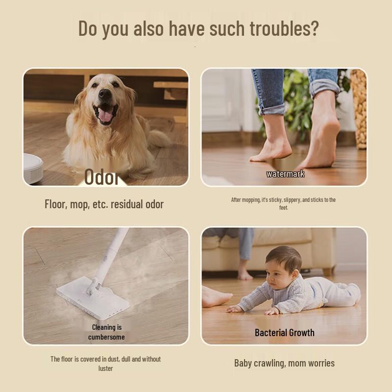 LANJIEXING 99.9% Sterilizing Quick-Dry Floor Cleaner