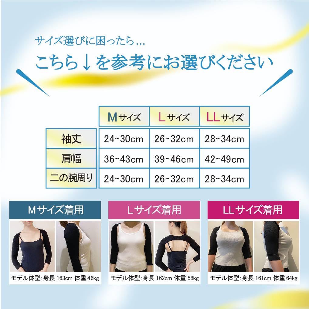 Peen Slim Upper Arm Compression Upper Arm Shaper Posture Tightening Supporter Hunchback Wrapped Shoulder Correction Underwear [PIN-SLIM] (1, L)