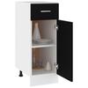 VidaXL Armoire à tiroirs "Lyon" Noir 30 x 46 x 81,5 cm Bois d'ingénierie 801205