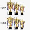 Plastic Model Gold Trophy Awards Sports Games Winner Award Trophy Toy  for Team Sport Competition
