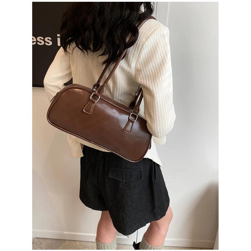 Retro Commuter Shoulder Bag Women's  New High Quality Soft Leather Underarm Bags Elegant Red Bride Bag Wedding Handbags