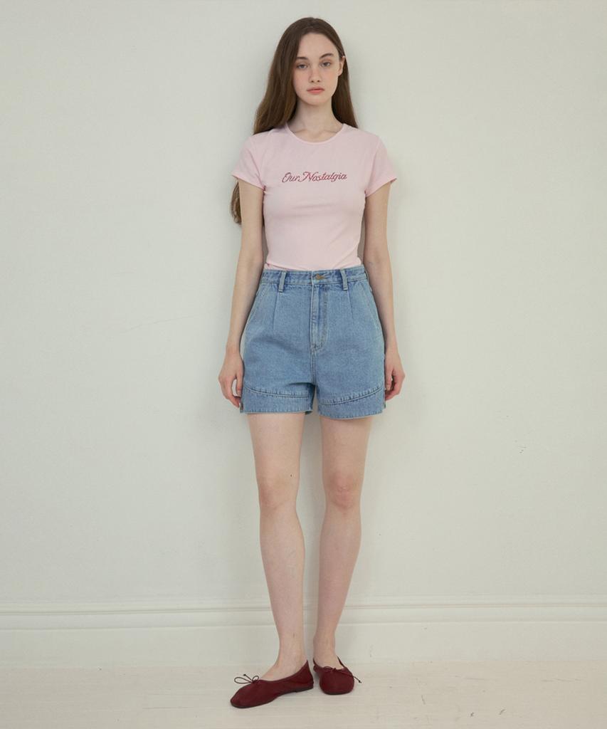 Aueonoseuteljia Work Denim Shorts_Light Blue(O25-Pt05)