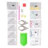 Rhinestone Earrings Waterproof Healthy Harmless Uniform Texture Beautiful Exquisite Shiny Ear Studs