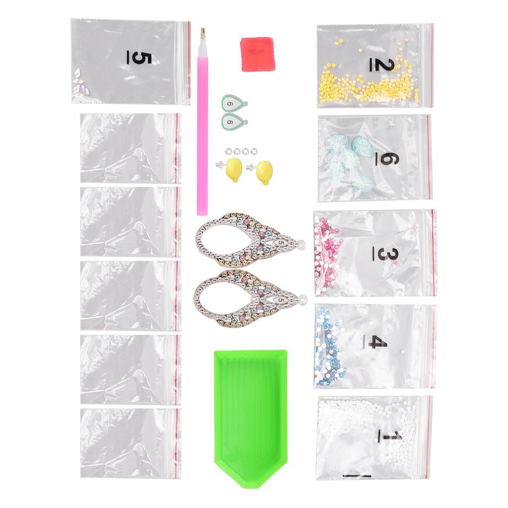 Rhinestone Earrings Waterproof Healthy Harmless Uniform Texture Beautiful Exquisite Shiny Ear Studs