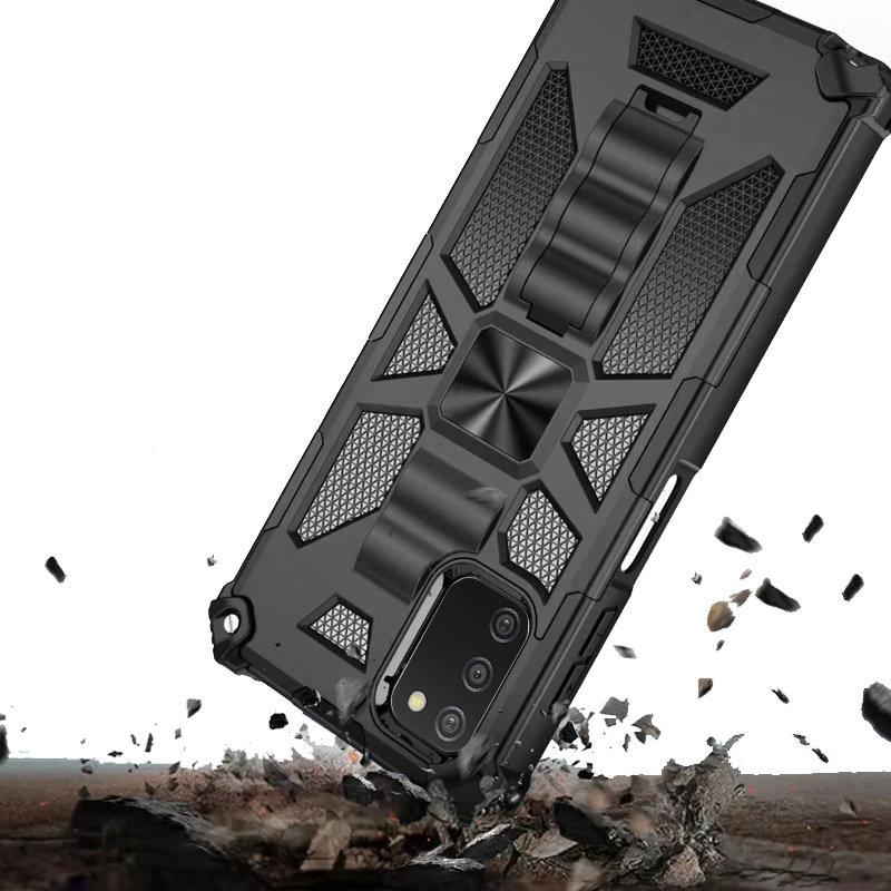 Case for Samsung Galaxy A03s, Armor Kickstand, black