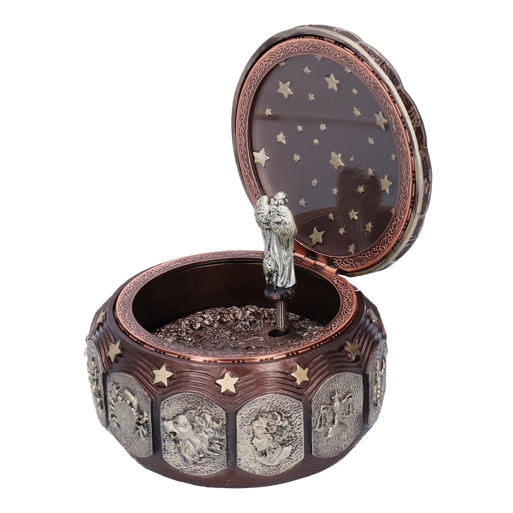 Music Box Fashion Creativity Rotating 12 Constellations Firends Birthday Holiday GiftsCoppery Aries