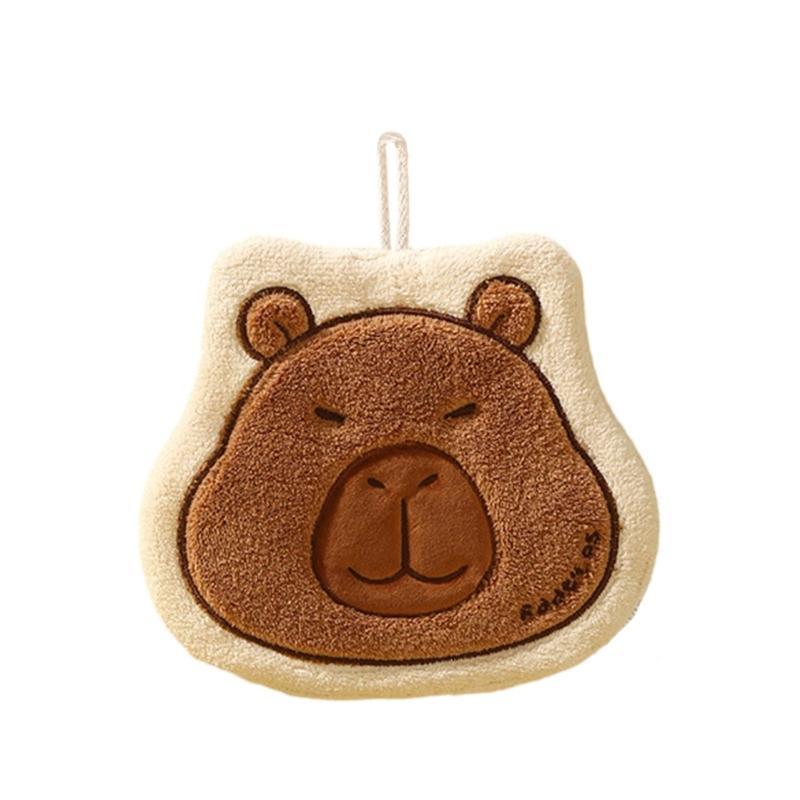 Animal Themed Kids Hand Towels Soft Absorbent Polyester Quick Drying for Kitchen and Bathroom