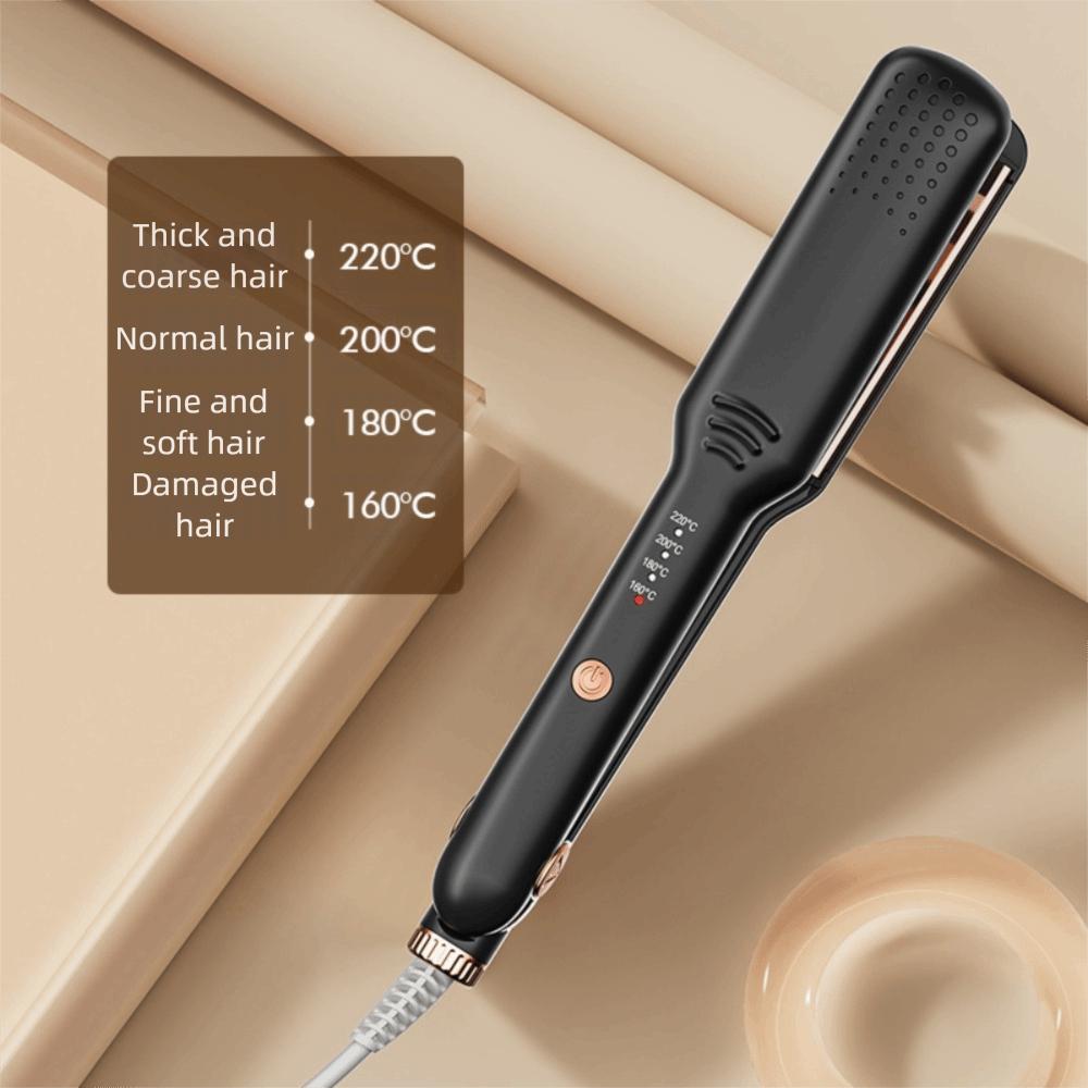 Fast Heat Hair Curling Iron Widen Hair Flat Iron Portable Anion Hair Straightener  Bangs