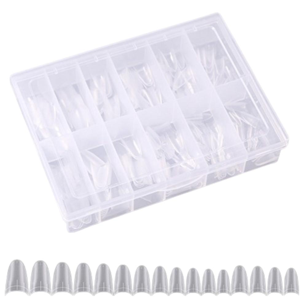 

DIY French False Nails Long Coffin Shaped Fake Nail Patch Nail Accessories Style 1