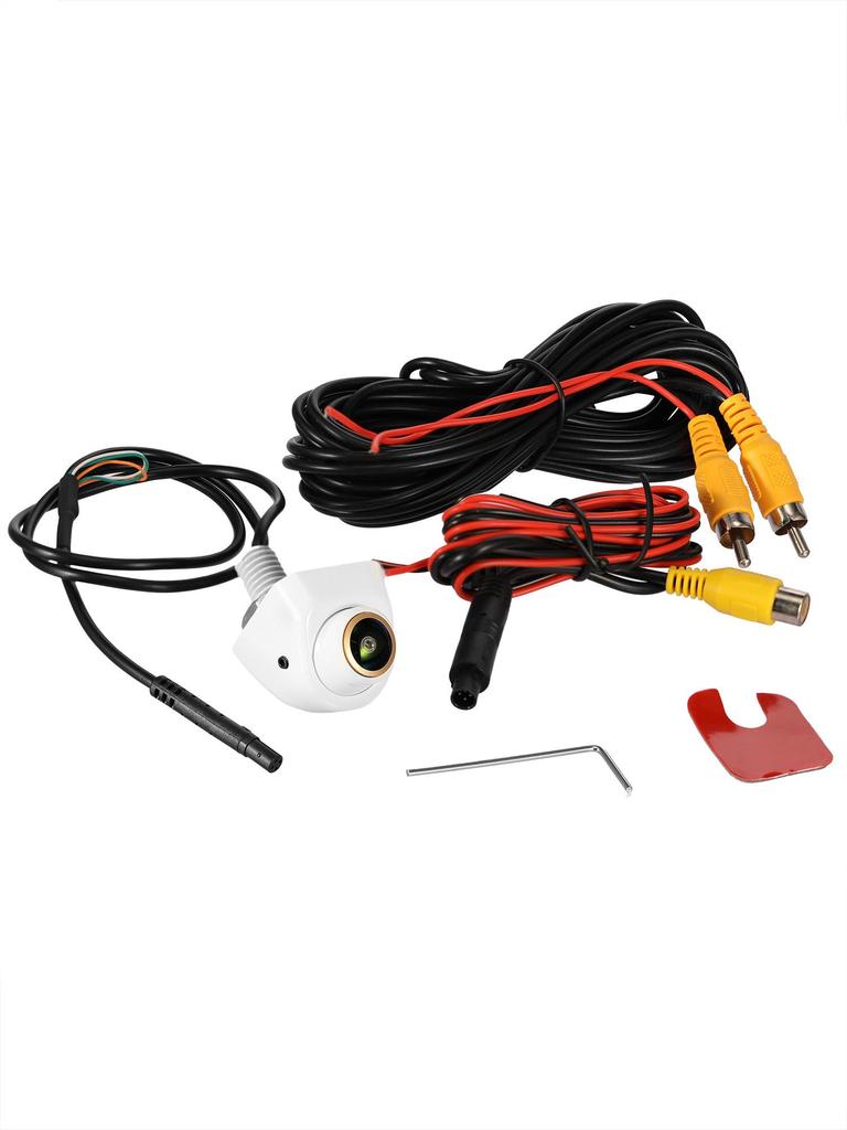 Dawei AHD 720P Car Rearview Camera, 170° Fisheye Lens, Gold Lens, Full HD Night Vision Car Front and Rear Camera